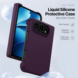 DUX DUCIS Piel Series iPhone Fold Silikone Bagsidecover - MagSafe Kompatibel - Rød