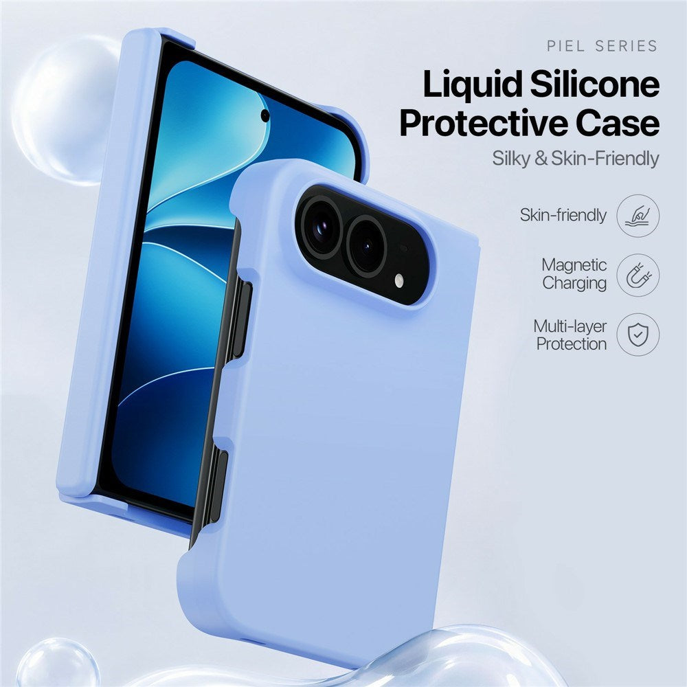 DUX DUCIS Piel Series iPhone Duo Silikone Bagsidecover - MagSafe Kompatibel - Blå