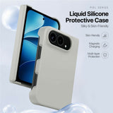 DUX DUCIS Piel Series iPhone Fold Silikone Bagsidecover - MagSafe Kompatibel - Grå