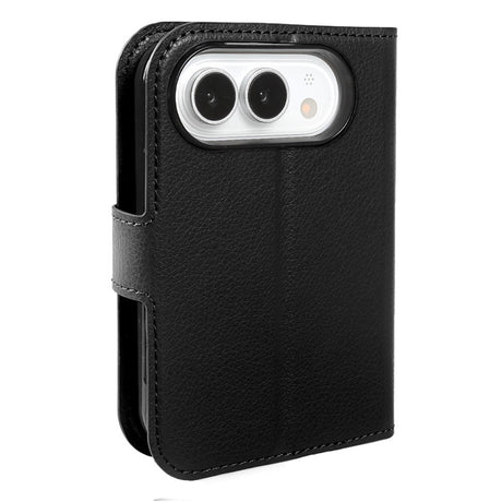iPhone Duo EIDERWOOD Kunstlæder Flip Cover m. Kortholder - Sort