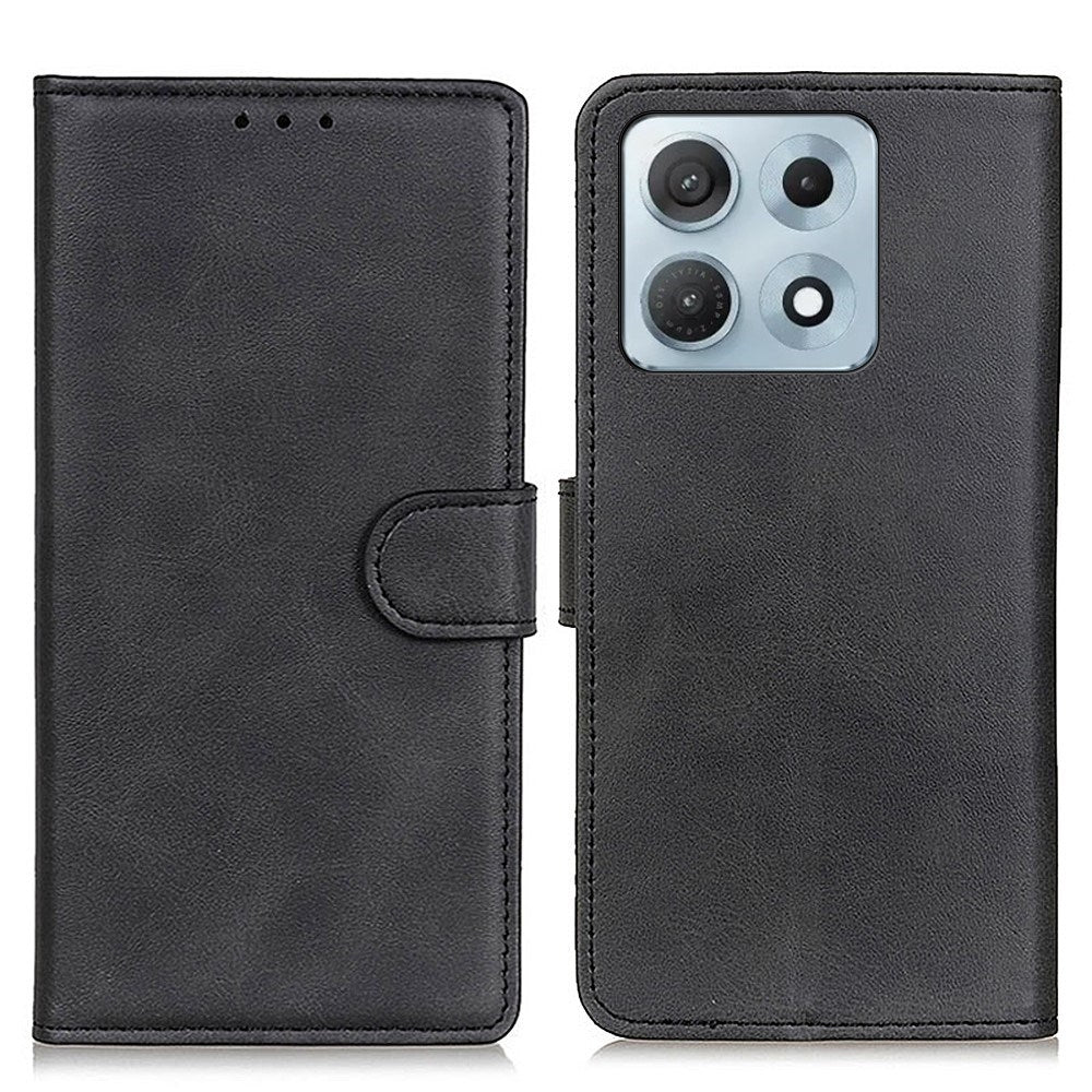 Motorola Edge 70 Max EIDERWOOD Kunstlæder Flip Cover m. Ståfunktion - Sort