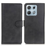 Motorola Edge 70 Max EIDERWOOD Kunstlæder Flip Cover m. Ståfunktion - Sort
