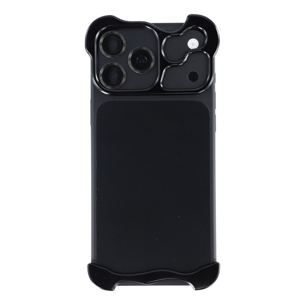 iPhone 18 Pro 2-i-1 Metal Bumper Cover - Sort