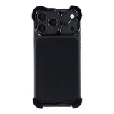 iPhone 18 Pro 2-i-1 Metal Bumper Cover - Sort