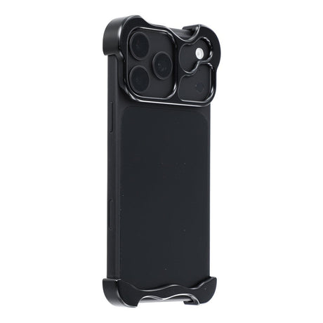 iPhone 18 Pro 2-i-1 Metal Bumper Cover - Sort