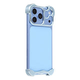 iPhone 18 Pro 2-i-1 Metal Bumper Cover - Blå