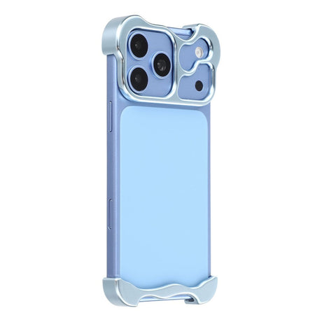 iPhone 18 Pro 2-i-1 Metal Bumper Cover - Blå