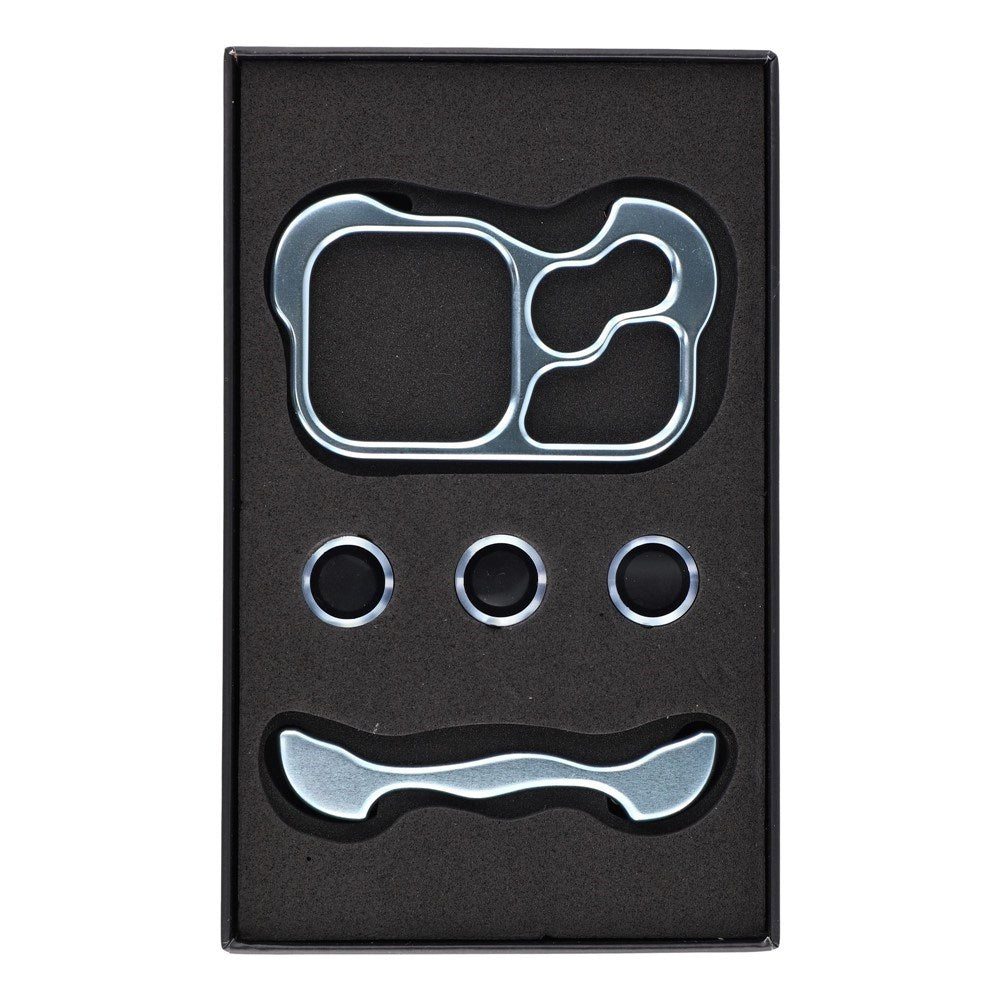 iPhone 18 Pro 2-i-1 Metal Bumper Cover - Blå