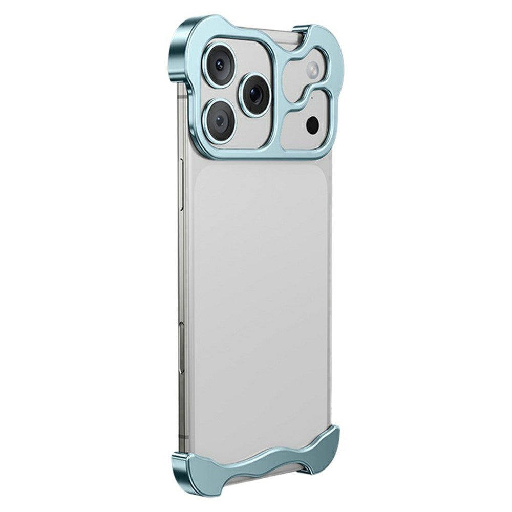 iPhone 18 Pro 2-i-1 Metal Bumper Cover - Blå