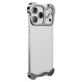 iPhone 18 Pro 2-i-1 Metal Bumper Cover - Grå