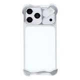iPhone 18 Pro 2-i-1 Metal Bumper Cover - Sølv