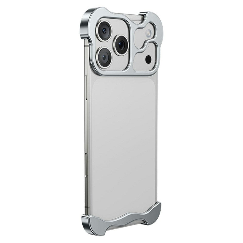 iPhone 18 Pro 2-i-1 Metal Bumper Cover - Sølv