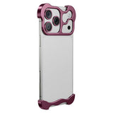 iPhone 18 Pro 2-i-1 Metal Bumper Cover - Lilla