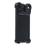 iPhone 18 Pro Max 2-i-1 Metal Bumper Cover - Sort