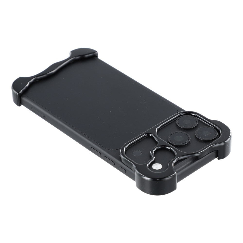 iPhone 18 Pro Max 2-i-1 Metal Bumper Cover - Sort