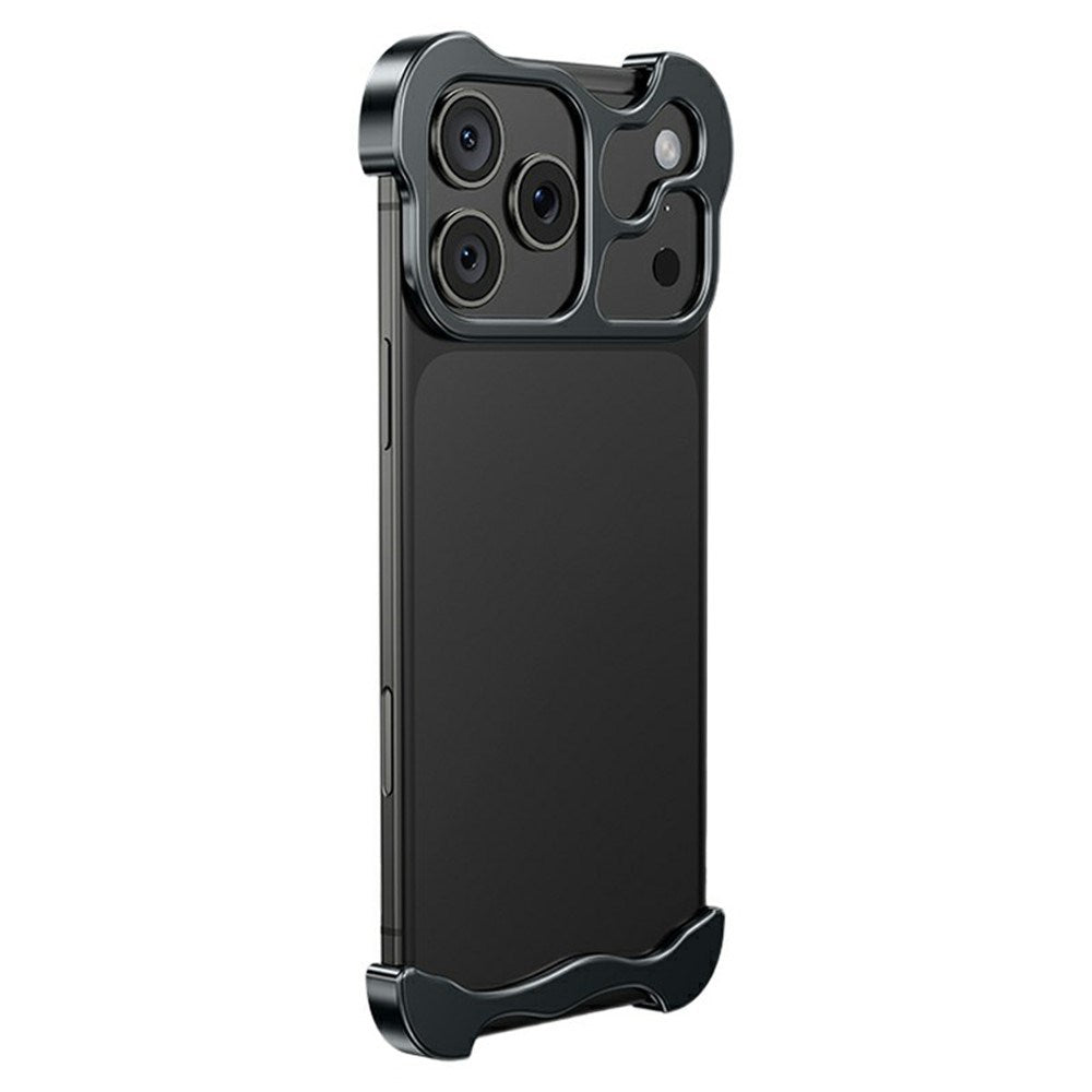 iPhone 18 Pro Max 2-i-1 Metal Bumper Cover - Sort