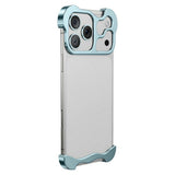 iPhone 18 Pro Max 2-i-1 Metal Bumper Cover - Blå