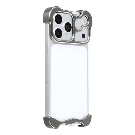 iPhone 18 Pro Max 2-i-1 Metal Bumper Cover - Grå