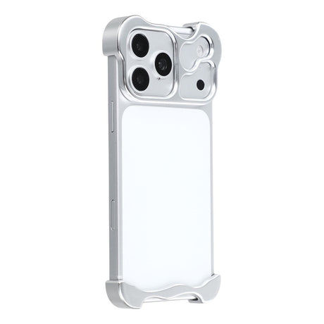 iPhone 18 Pro Max 2-i-1 Metal Bumper Cover - Sølv