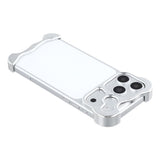 iPhone 18 Pro Max 2-i-1 Metal Bumper Cover - Sølv