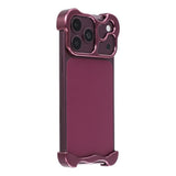 iPhone 18 Pro Max 2-i-1 Metal Bumper Cover - Lilla