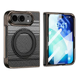 iPhone Fold EIDERWOOD 2-i-1 Aramid Cover m. Indbygget Beskyttelsesfilm & Kickstand - MagSafe Kompatibel - Sort