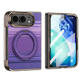 iPhone Fold EIDERWOOD 2-i-1 Aramid Cover m. Indbygget Beskyttelsesfilm & Kickstand - MagSafe Kompatibel - Lilla