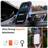 iPhone 18 Pro / 17 Pro Hybrid Plast Bagside Cover m. Stødabsorberende Kanter & Kickstand - MagSafe Kompatibel - Lilla