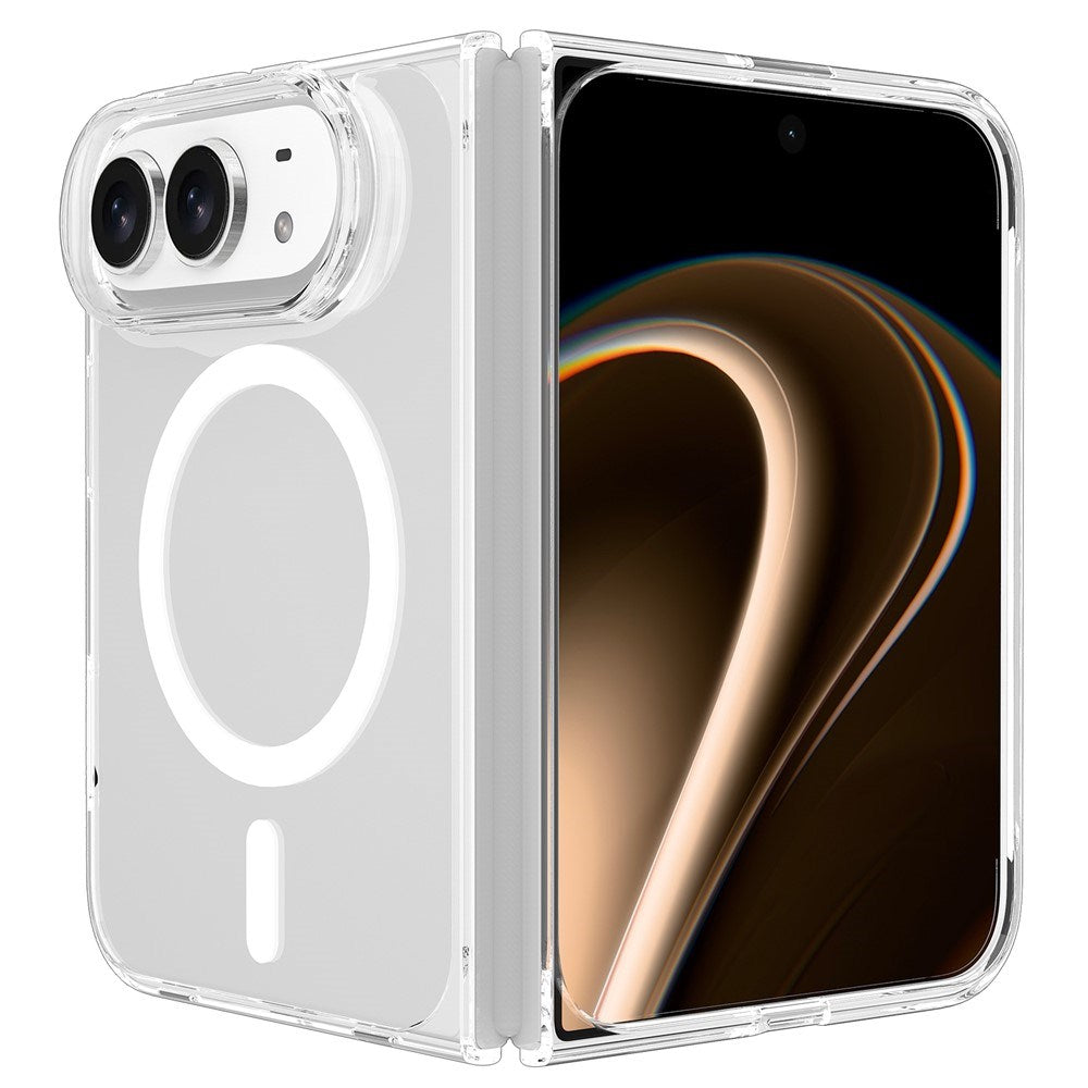 EIDERWOOD iPhone Fold Hybrid Bagsidecover - MagSafe Kompatibel - Gennemsigtig