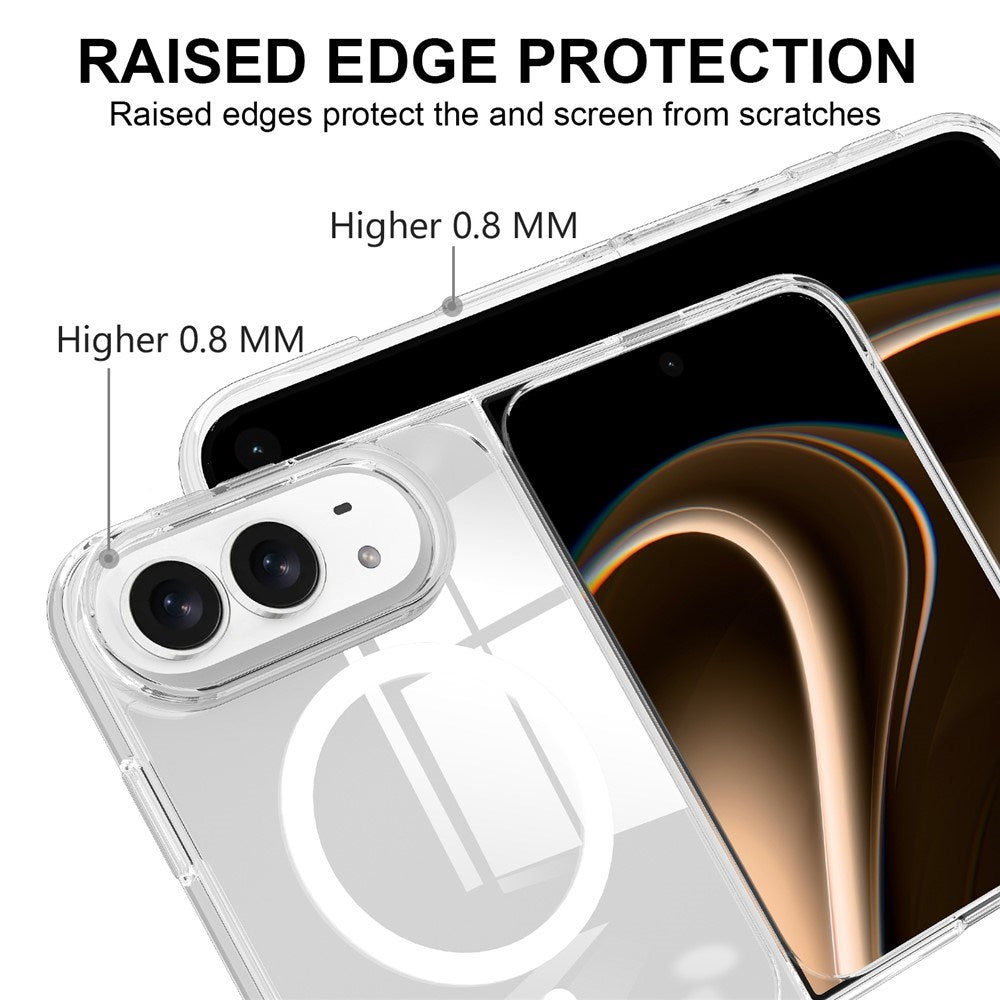 EIDERWOOD iPhone Fold Hybrid Bagsidecover - MagSafe Kompatibel - Gennemsigtig