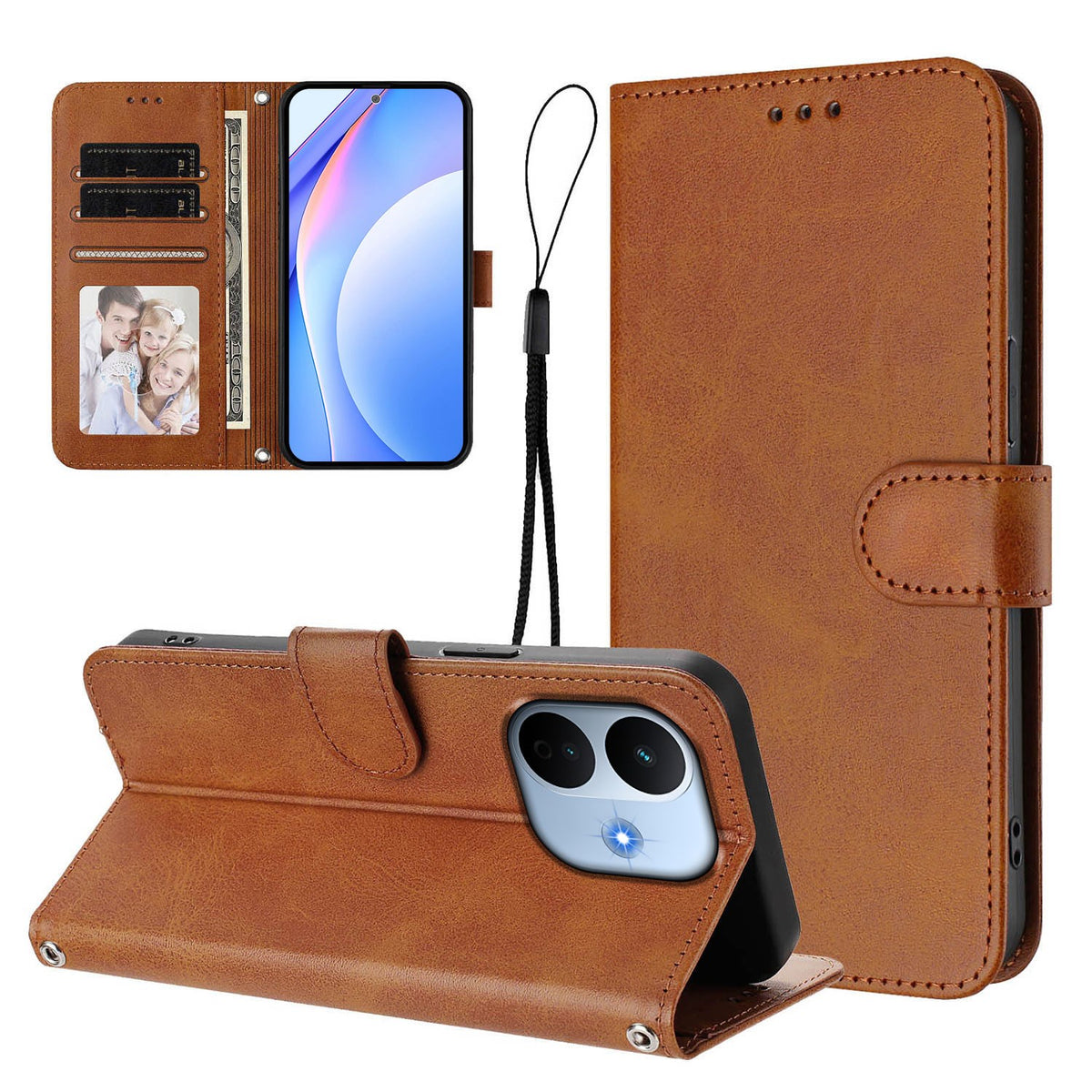 Xiaomi Redmi Note 17 Pro Max (5G) EIDERWOOD Kunstlæder Flip Cover - Brun