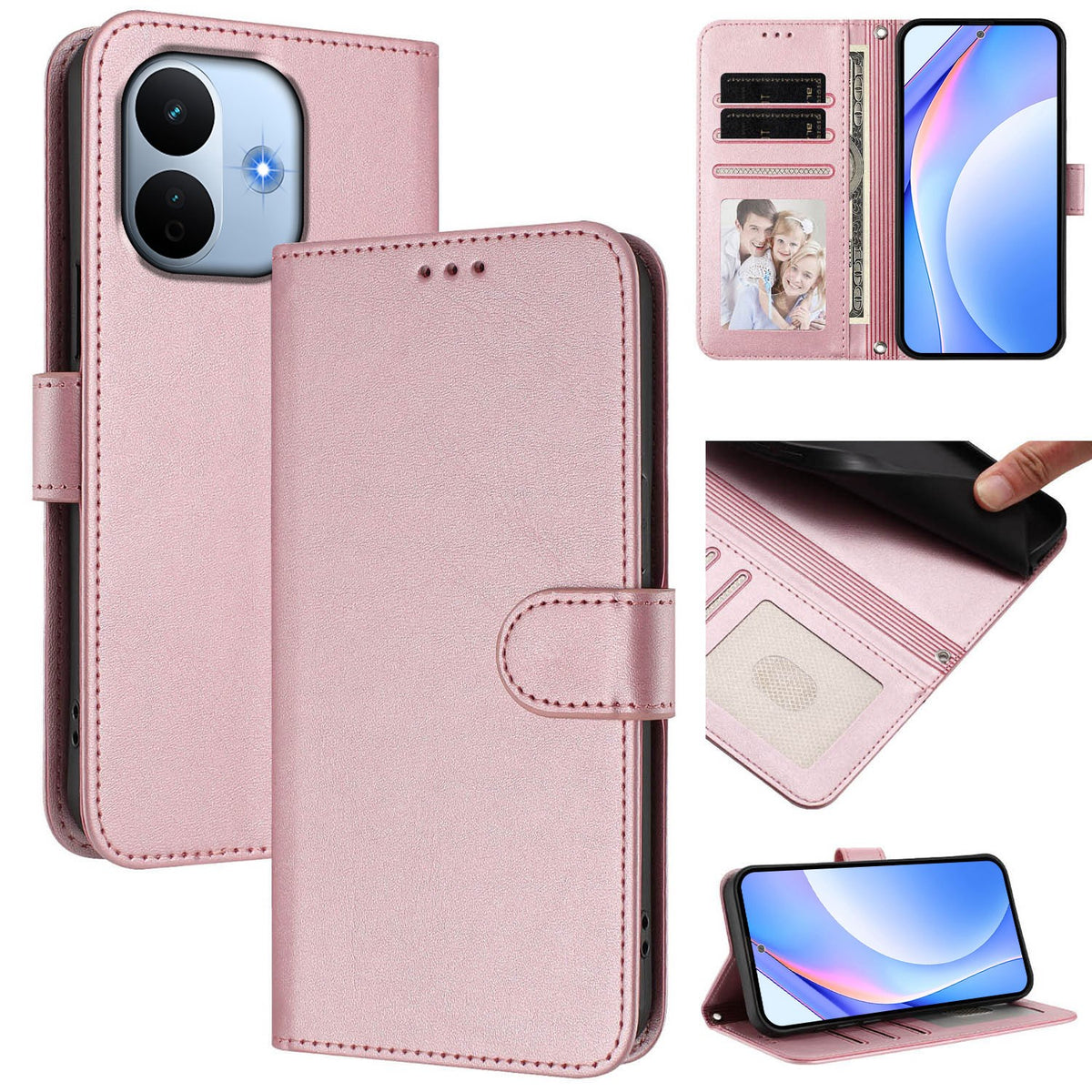 Xiaomi Redmi Note 17 Pro Max (5G) EIDERWOOD Kunstlæder Flip Cover - Lyserød
