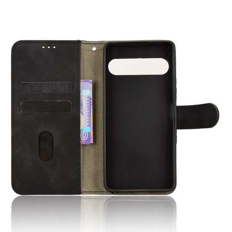 EIDERWOOD Sony Xperia 10 VIII Kuntslæder Flip Cover med Ståfunktion og Pung - Sort