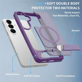 EIDERWOOD Samsung Galaxy S26 FE / S25 Hybrid Plastik Cover m. Kickstand - MagSafe Kompatibel - Lilla
