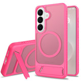 EIDERWOOD Samsung Galaxy S26 FE / S25 Hybrid Plastik Cover m. Kickstand - MagSafe Kompatibel - Pink