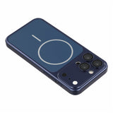 iPhone 15 Pro EIDERWOOD Hårdt Plast Bagside Cover m. Kamerabeskytter - MagSafe Kompatibel - Mørkeblå