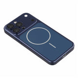 iPhone 15 Pro EIDERWOOD Hårdt Plast Bagside Cover m. Kamerabeskytter - MagSafe Kompatibel - Mørkeblå