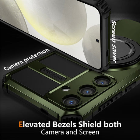 EIDERWOOD Samsung Galaxy S26 FE / S25 Håndværker Case m. Magnetisk Kickstand - Grøn