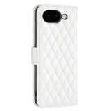 Google Pixel 11a EIDERWOOD Tekstureret Kunstlæder Flip Cover - Hvid