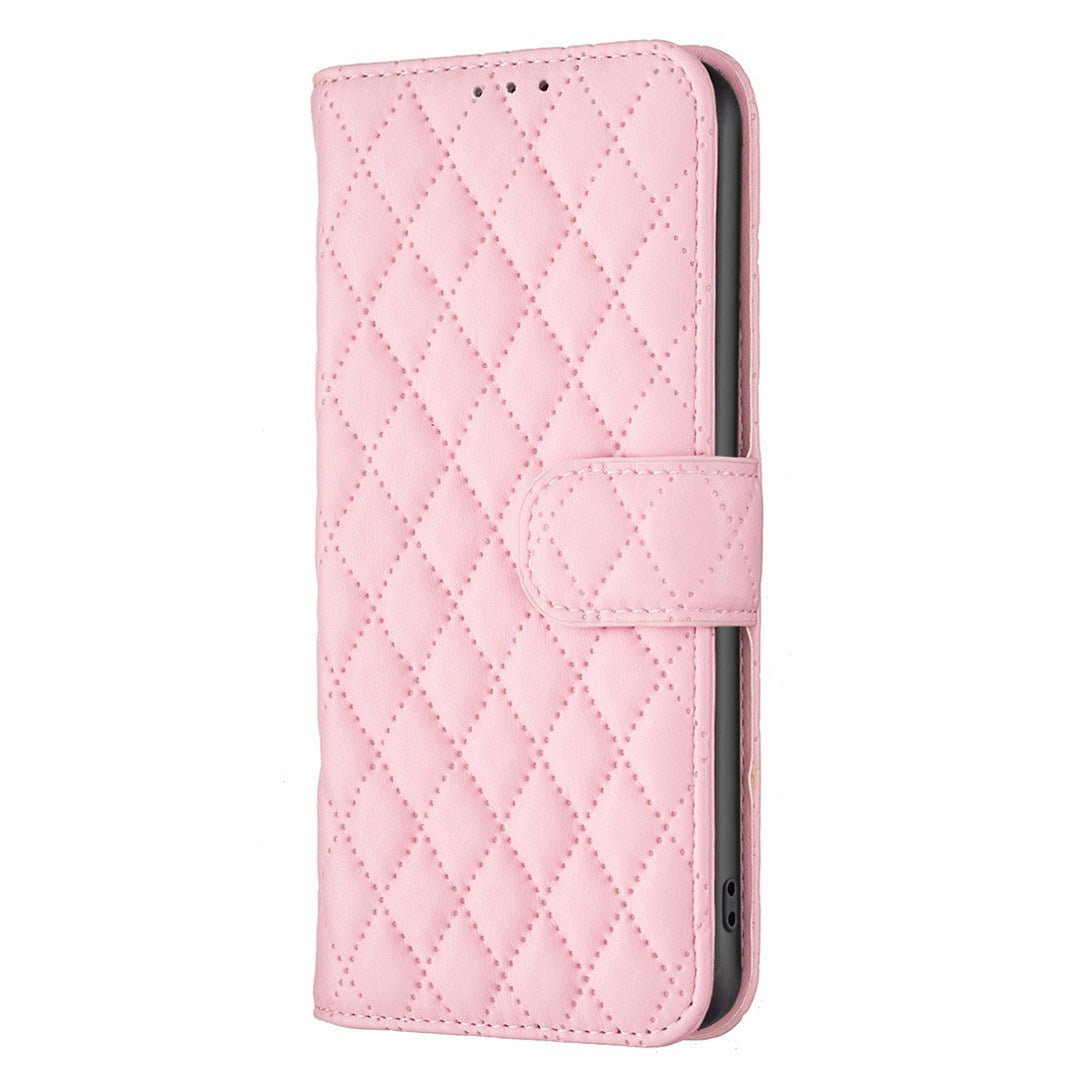 Google Pixel 11a EIDERWOOD Tekstureret Kunstlæder Flip Cover - Lyserød