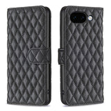Google Pixel 11a EIDERWOOD Tekstureret Kunstlæder Flip Cover - Sort