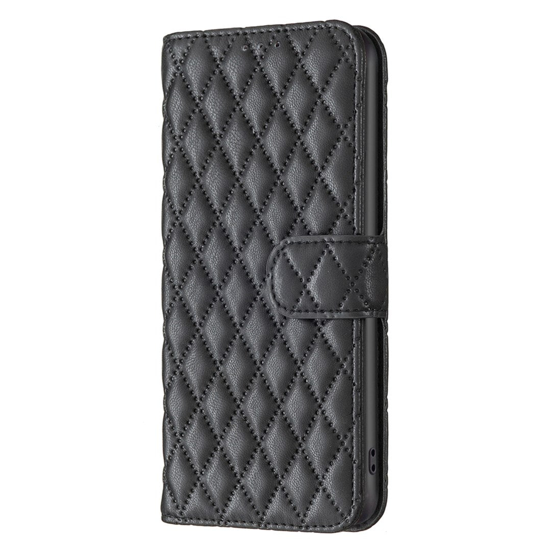 Google Pixel 11a EIDERWOOD Tekstureret Kunstlæder Flip Cover - Sort