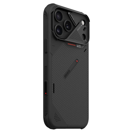 AULUMU iPhone 18 Pro Max / 17 Pro Max Aramid Fiber Cover inkl. Kamerabeskyttelse - MagSafe Kompatibel - Sort