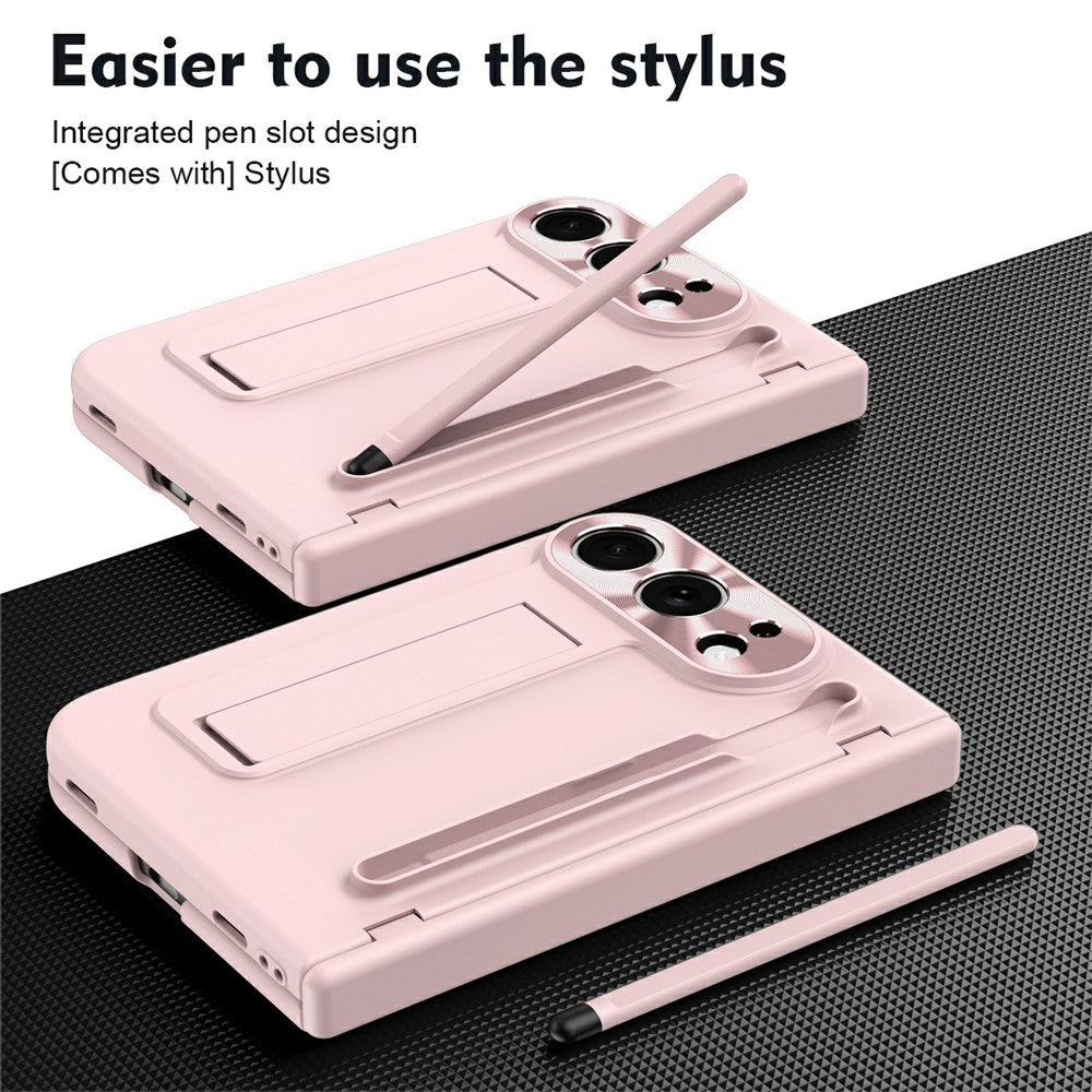 EIDERWOOD iPhone Fold Mobil Cover m. Stylus og Beskyttelsessæt til Skærm og Kamera - Lyserød