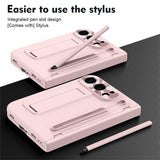 EIDERWOOD iPhone Fold Mobil Cover m. Stylus og Beskyttelsessæt til Skærm og Kamera - Lyserød