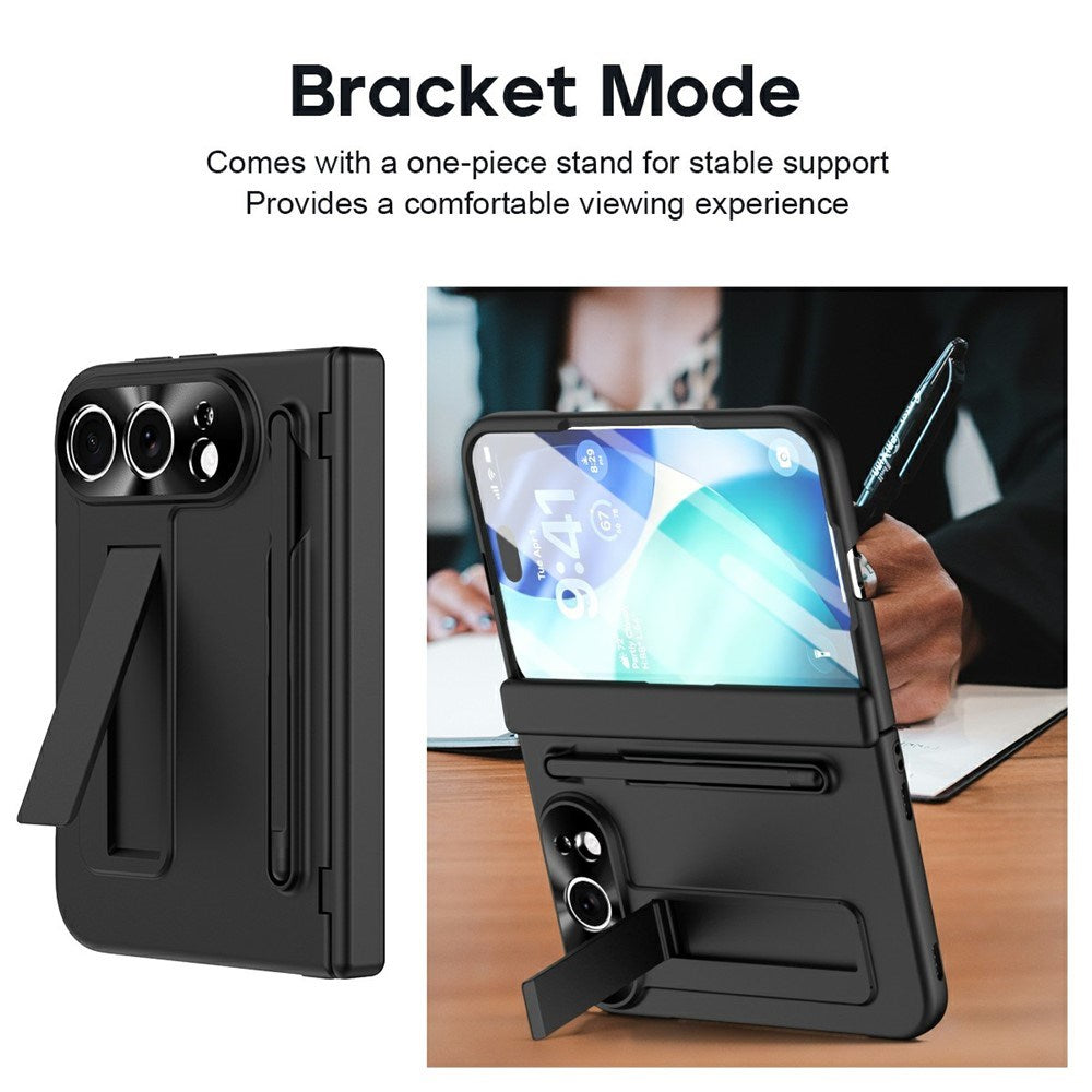 EIDERWOOD iPhone Fold Mobil Cover m. Stylus og Beskyttelsessæt til Skærm og Kamera - Sort