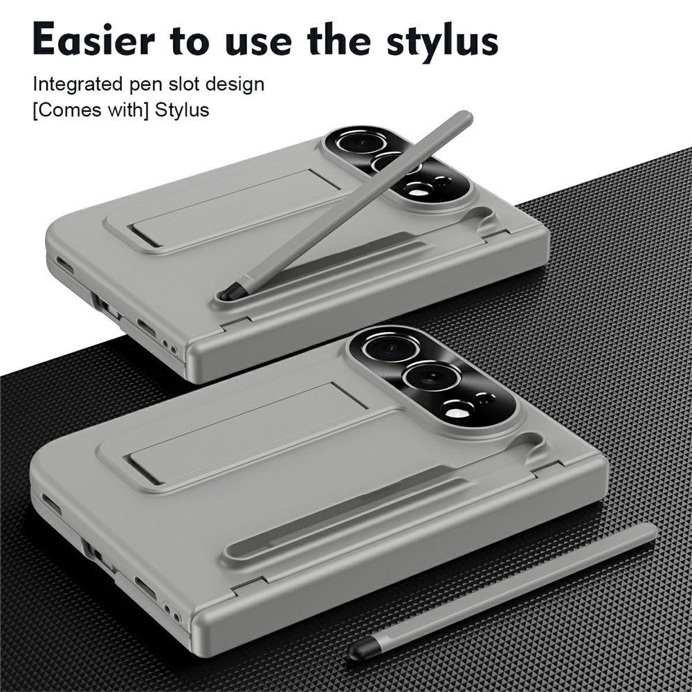 EIDERWOOD iPhone Fold Mobil Cover m. Stylus og Beskyttelsessæt til Skærm og Kamera - Grå