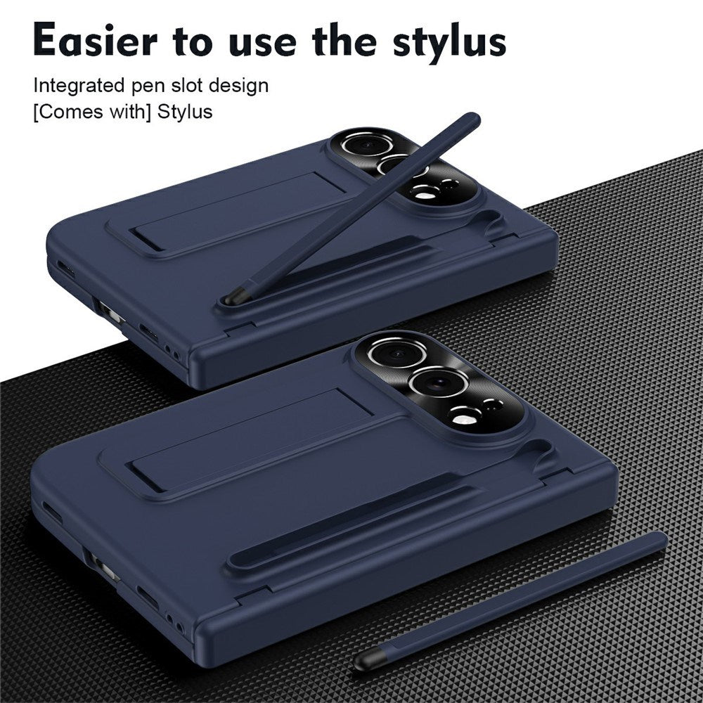 EIDERWOOD iPhone Fold Mobil Cover m. Stylus og Beskyttelsessæt til Skærm og Kamera - Blå