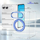EIDERWOOD iPhone Fold Hybrid Cover med Ståfunktion - MagSafe Kompatibel - Gennemsigtig / Orange