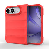 EIDERWOOD iPhone Fold Rugged Plast Mobil Cover - Rød